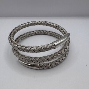 Roberto Coin Sterling Silver Snake Coil Bangle Bracelet from the 5th Season Coll